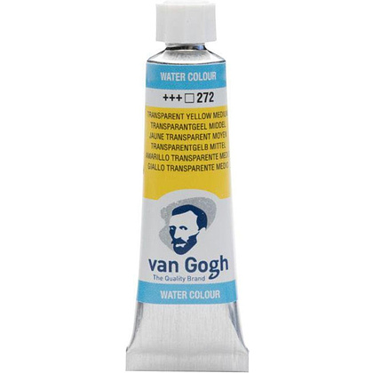 Краски акварельные "Van Gogh", 272 желтый средний прозрачный, 10 мл