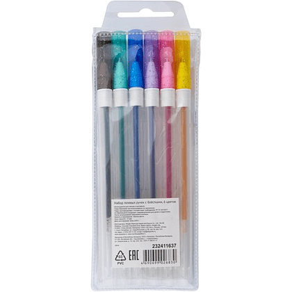 Набор гелевых ручек "Я - Художник!", с блёстками, 6 шт. - 2