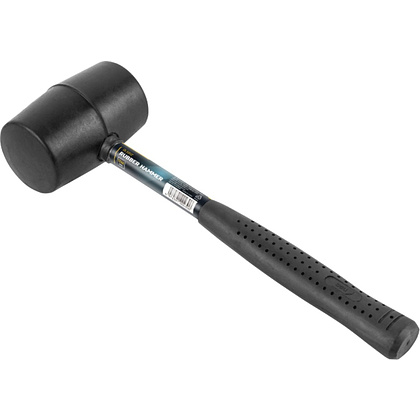 Киянка резиновая черная Deli YS EDL5612, 0,34 кг, стальная рукоятка - 3