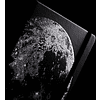 Блокнот "Cosmic moon", А5, 96 листов, линейка, на резинке, черный - 6
