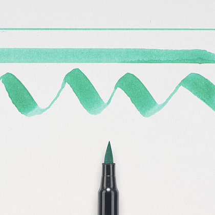 Маркер акварельный "Koi Color Brush", сине-зеленый - 2