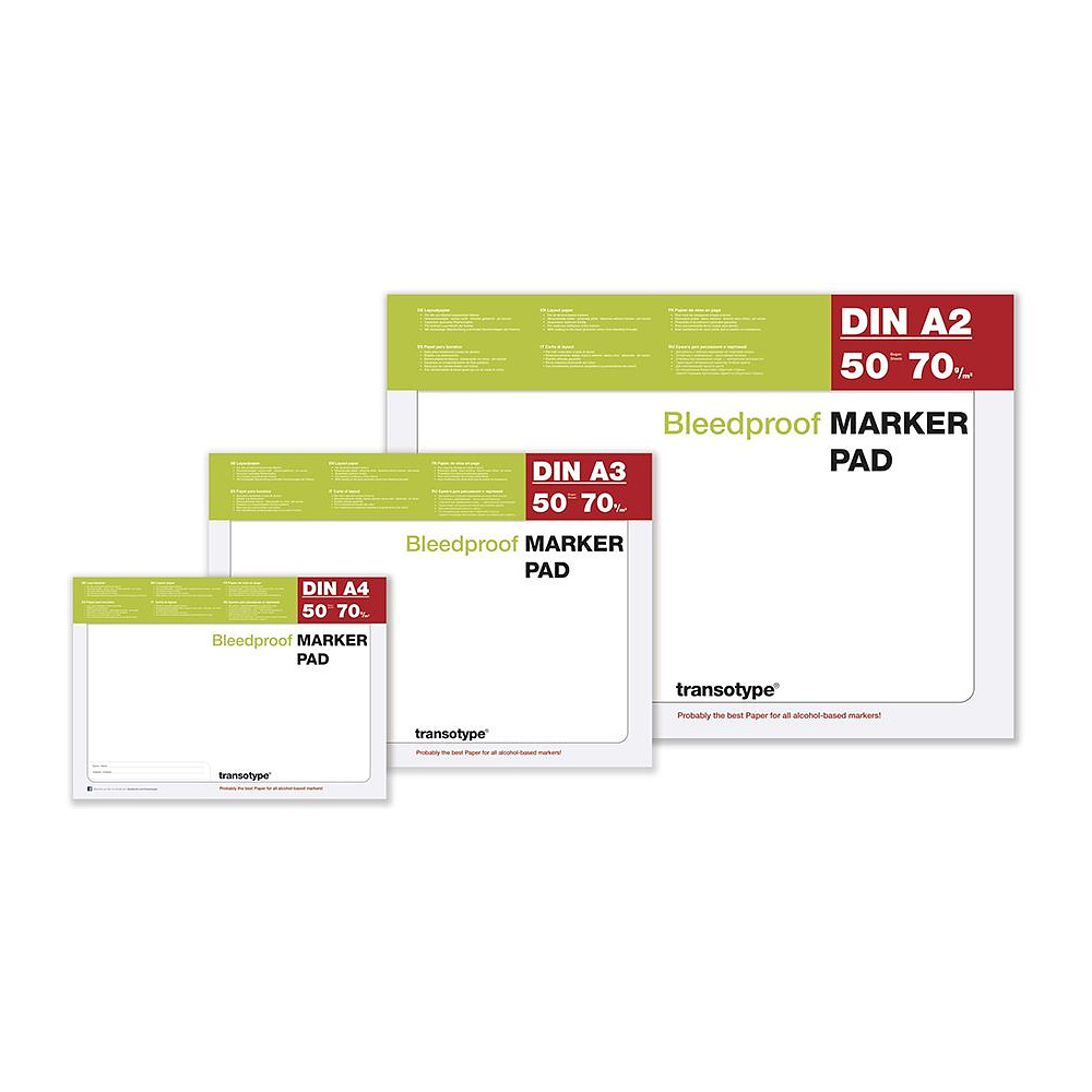 Блок-склейка бумаги для маркеров "Marker Pad", A3, 70 г/м2, 50 листов - 2
