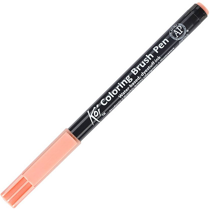 Маркер акварельный "Koi Color Brush", коралловый