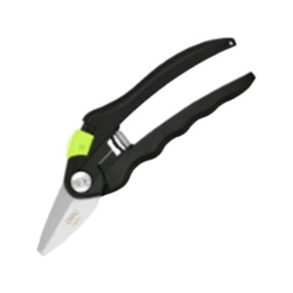 Секатор садовый "Deli", 200 мм, черный, желтый