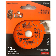 Диск алмазный по железобетону M-Lion, 125х22.23 мм
