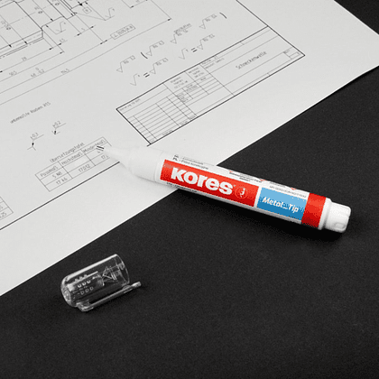 Корректор-ручка "Kores Metal Tip", 9 мл - 3