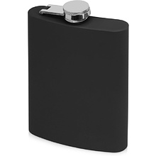 Фляжка "Remarque", металл, 240 мл, черный, серебристый