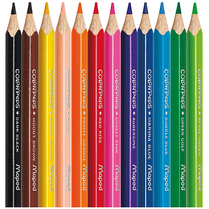 Цветные карандаши Maped "Color Peps" мини, 12 цветов - 2
