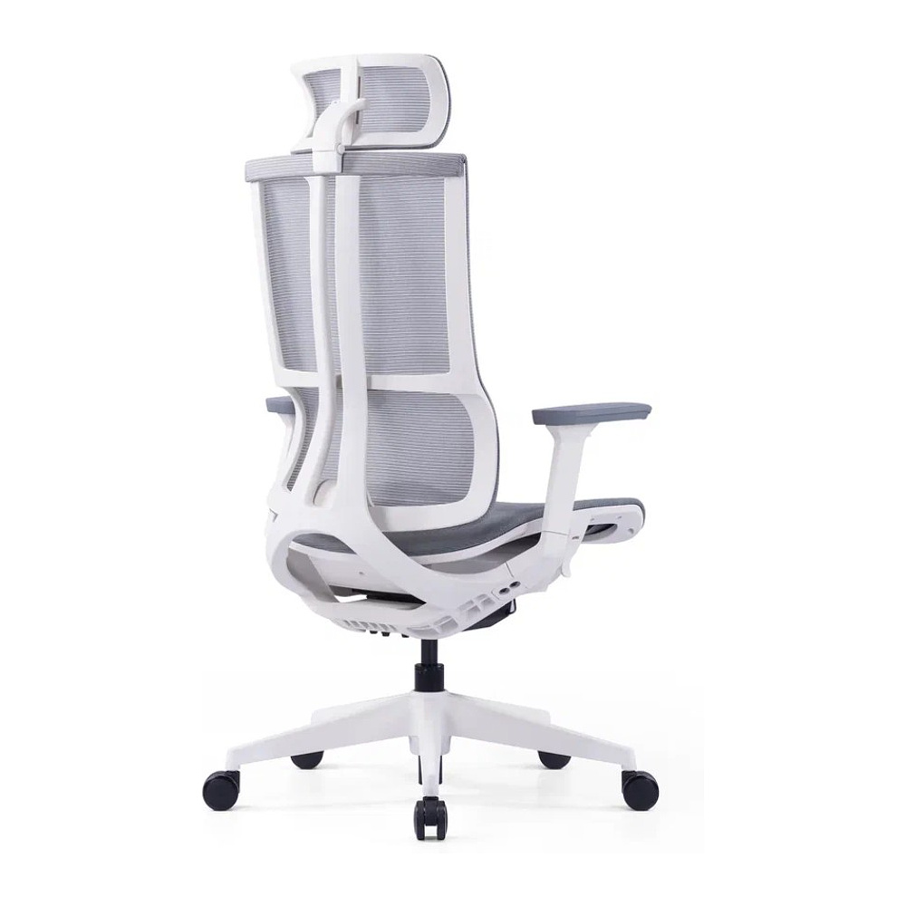 Кресло для руководителя SitZone E-303-001A-P1-WH сетка, серый - 4