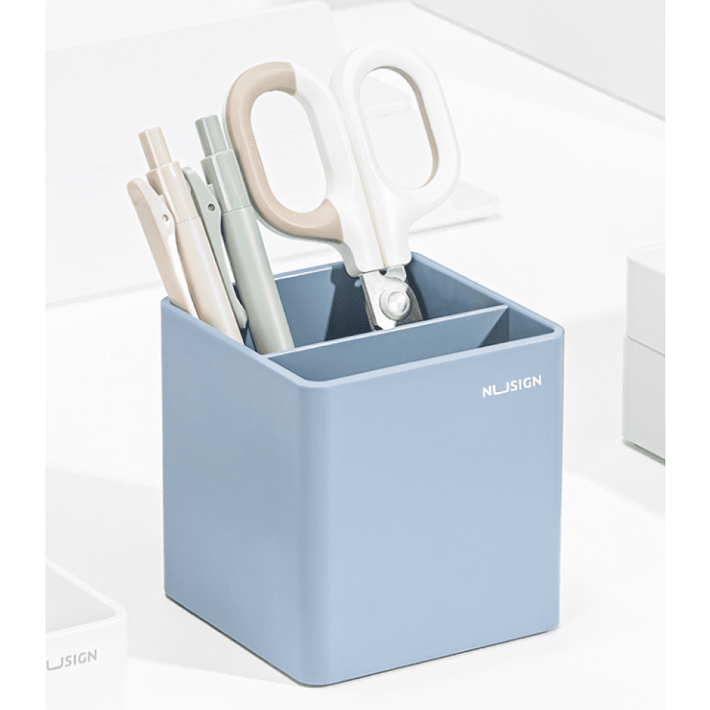 Подставка для ручек "Nusign", пластик, 2 деления, лазурный - 2