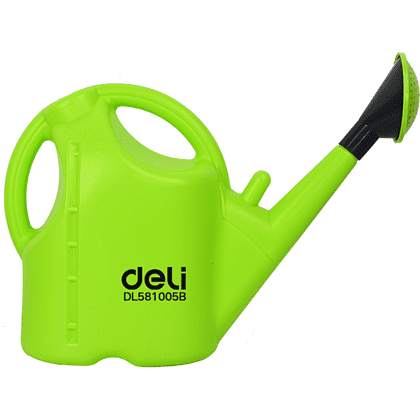 Лейка Deli GS EDL581005B, пластмассовая, 5 л, зеленая