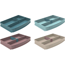 Подставка для канцелярских мелочей “Skandi”, 3 деления, ассорти