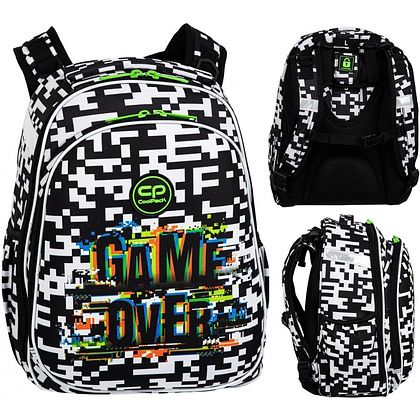 Рюкзак школьный CoolPack "Game over", M, черный, белый - 2