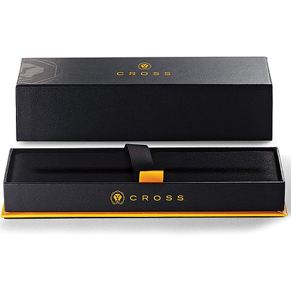 Ручка-роллер "Cross Classic Century", 0.7 мм, черный, золотистый, стерж. черный - 3