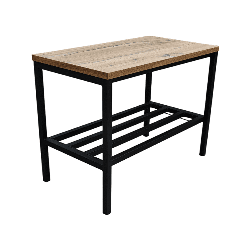 Обувница ALLERD 1 RION, черный муар, Дуб Нокс - 2