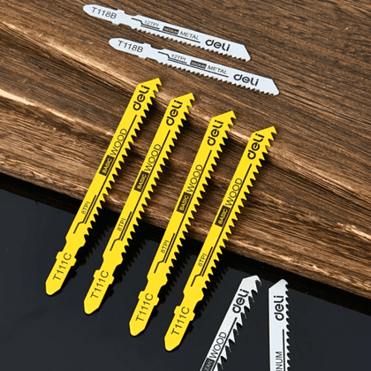 Набор пилок Deli YS EDH-QJT008-EH1, для лобзика, универсальный, 8 шт - 8