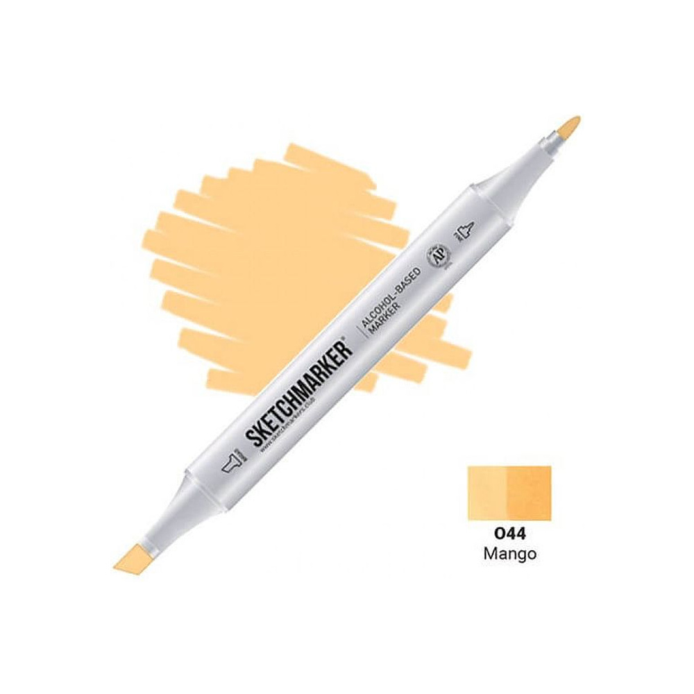 Маркер перманентный двусторонний "Sketchmarker", O44 манго