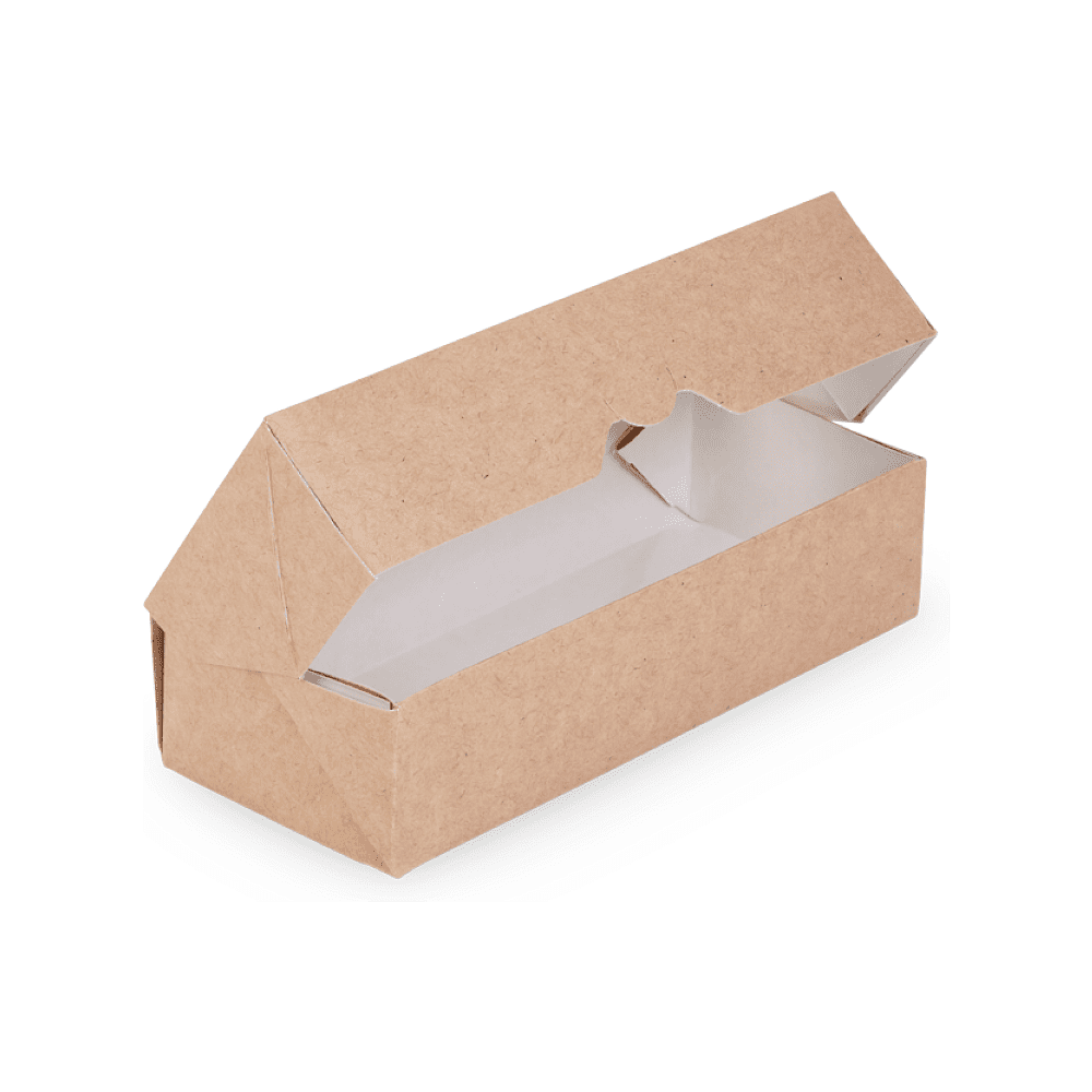 Контейнер бумажный 460 мл, 167х70х40, 25 шт/упак, крафт - 3
