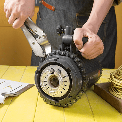 Клещи Deli YS EDL20018, зажимные, 220 мм, прямые, с фиксатором - 4