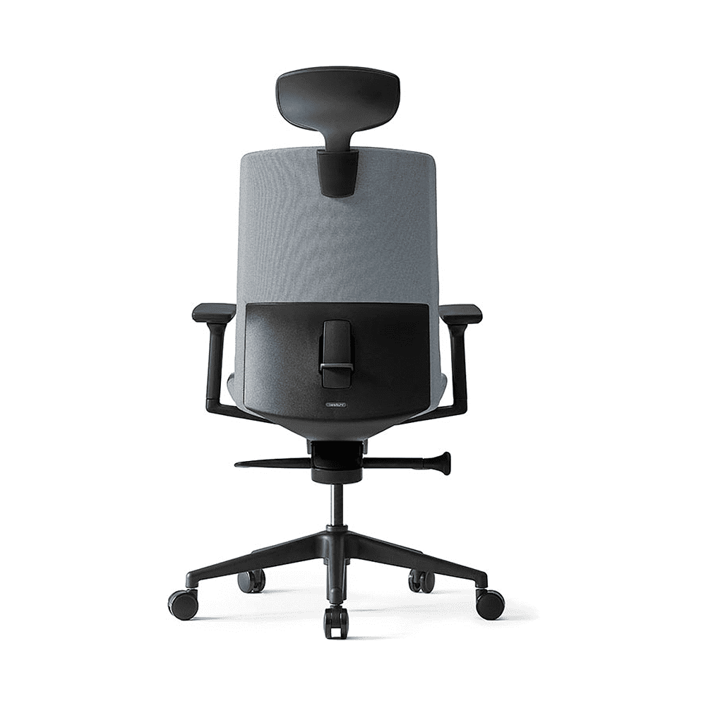 Кресло для руководителя BESTUHL "J2", ткань, пластик, серый  - 3