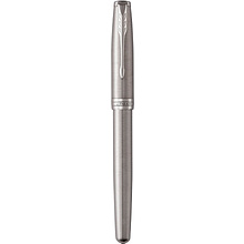 Ручка-роллер Parker "Sonnet Core Stainless Steel CT", 0.7 мм, серебристый, стерж. черный