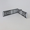 Скамья складная Bench AKS тип 2, 2400х300х430 мм, белый - 7