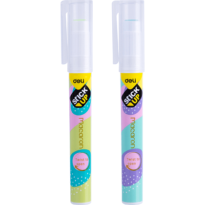 Клей карандаш Deli "Macaron", 2.2 гр, ассорти