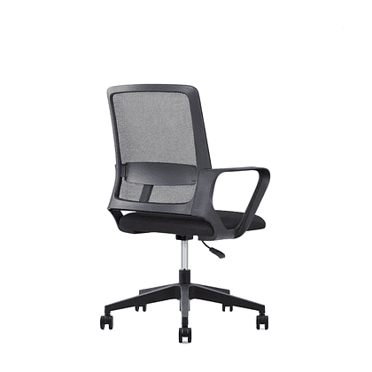 Кресло для персонала SitZone "U-0385 PL", ткань, пластик, черный - 4