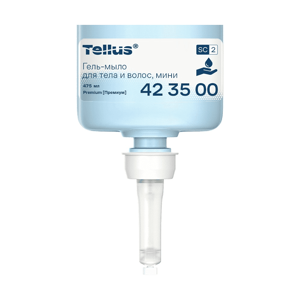 Мыло-гель Tellus Премиум для тела и волос, 475 мл, SC2 мини - 6