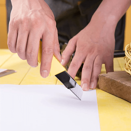 Нож строительный Deli YS EDL003, 18 мм, универсальный - 5