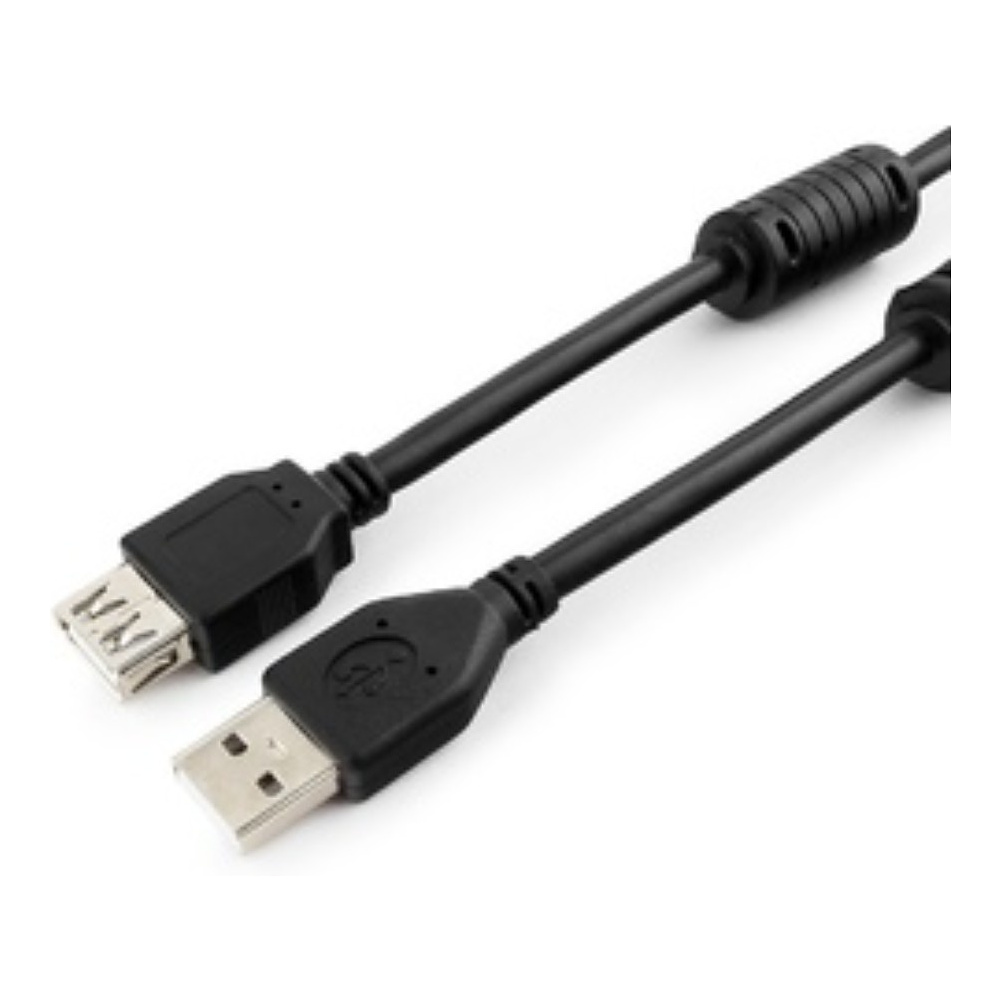 Кабель-удлинитель Cablexpert CCF2-USB2-AMAF-6 USB2.0 AM/AF, 1.8м, черный - 2