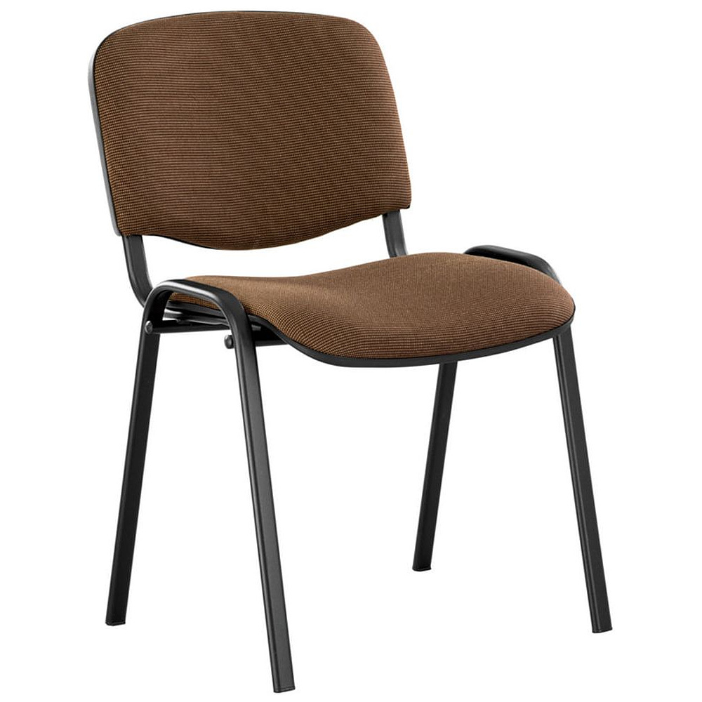 Стул офисный "Iso Black", ткань, металл, коричневый