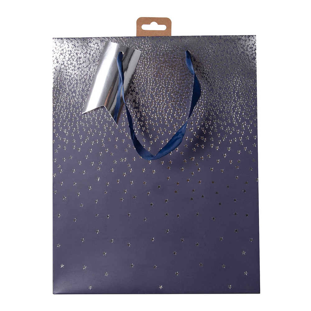 Пакет бумажный подарочный "Navy ombre", 12.7x9x35.5 см, разноцветный - 2