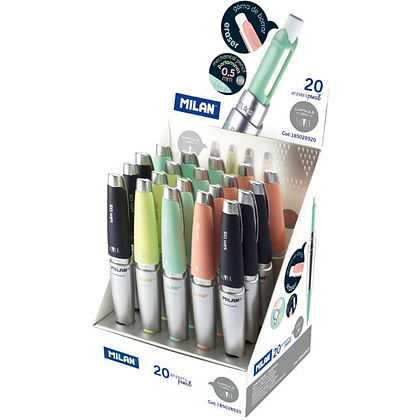 Карандаш автоматический "Capsule Slim Silver", 0.5 мм, с ластиком - 4