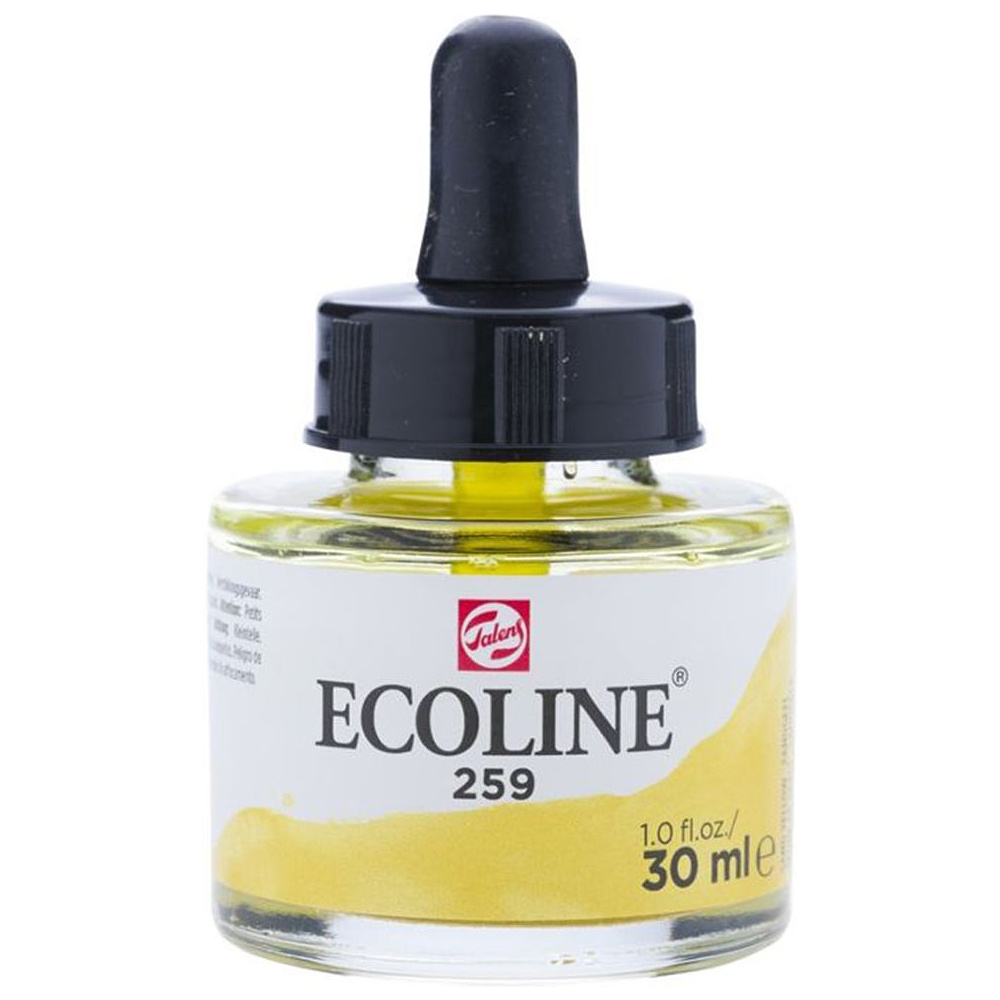 Жидкая акварель "ECOLINE", 259 желтый песок, 30 мл