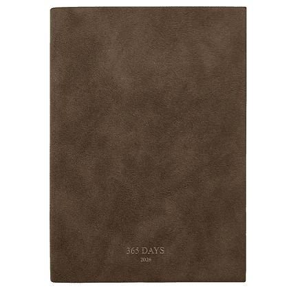 Ежедневник датированный "365days", А5, 352 страницы, шоколадный, 2026
