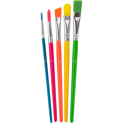 Кисть "Я-Художник!", синтетика, 5 шт