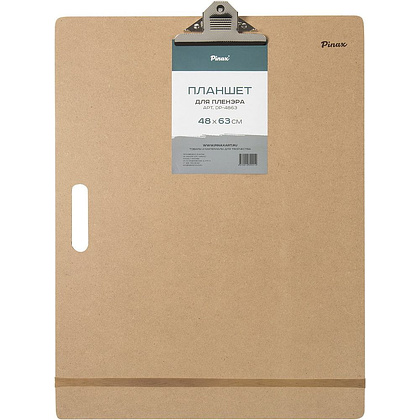 Клипборд "Pinax", А2, 48х63 см, с удерживающей резинкой и клипсой