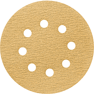 Круг шлифовальный абразивный Krugo Master, 8 отверстий, d125, p.40, 10 штук