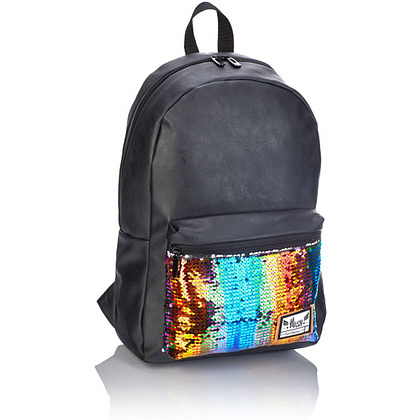 Рюкзак молодежный "Head Holographic Fashion", черный, золотой