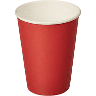 Стакан картонный 300 мл, 50 шт, красный