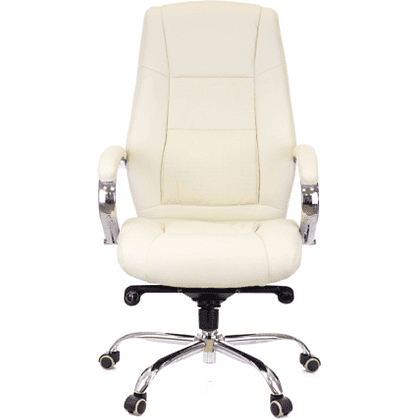 Кресло для руководителя "Kron", экокожа, металл, бежевый - 2