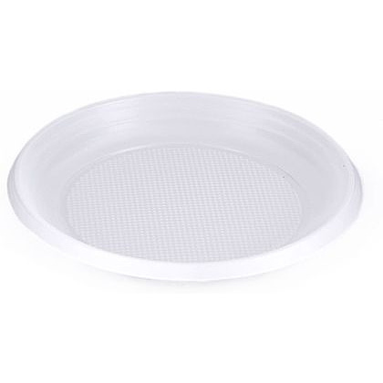 Тарелка десертная одноразовая, 100 шт, белый