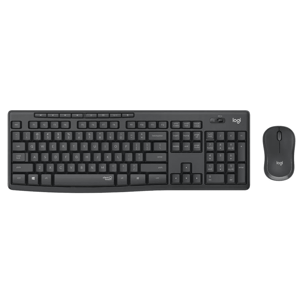 Клавиатура + мышь Logitech "MK295 Silent", беспроводная, черная  - 2