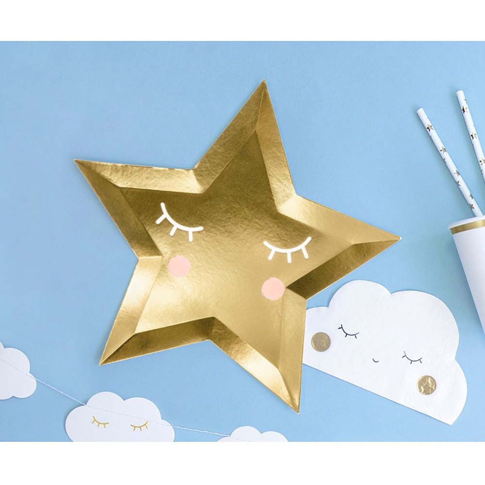 Тарелка бумажная "Little star", 27 см, 6 шт - 2