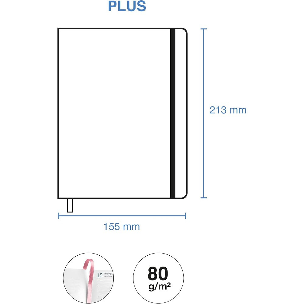 Ежедневник датированный "Colour Block" 2026, A5, линейка, синий, зеленый - 6
