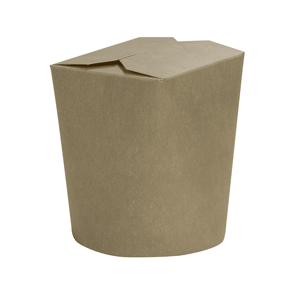 Контейнер бумажный, 700 мл, 102/87х93х99, 48 шт, крафт