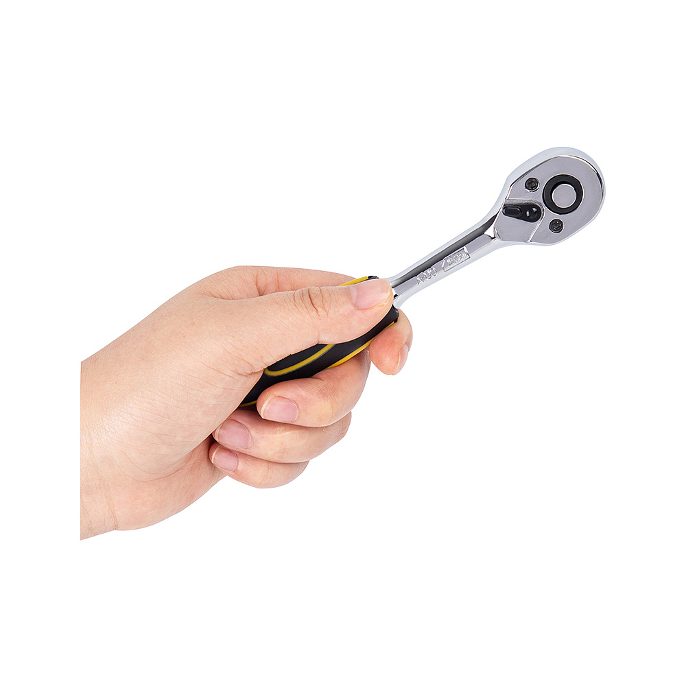 Набор торцевых ключей "Deli" EDL0012T,12 предметов, 5-14 мм, желтый, серебристый - 7