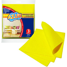 Салфетка универсальная вискозная "Azur", 30x35 см, вискоза, 3 шт