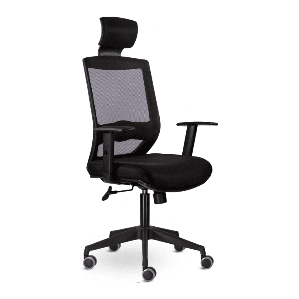 Кресло для руководителя "UTFC Гарвард СН-500", сетка, пластик, черный